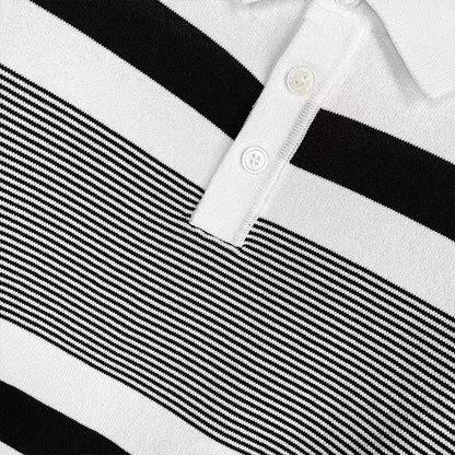 Striped Knit Polo