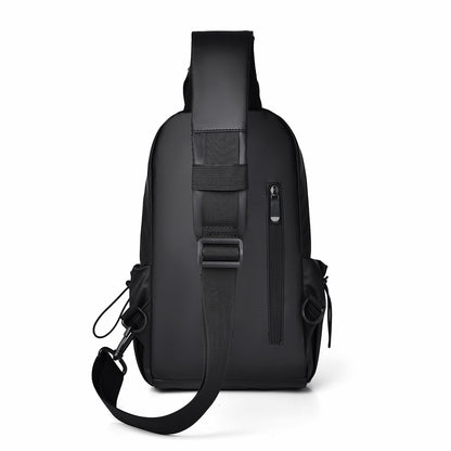 Leather Messenger Chest Bag
