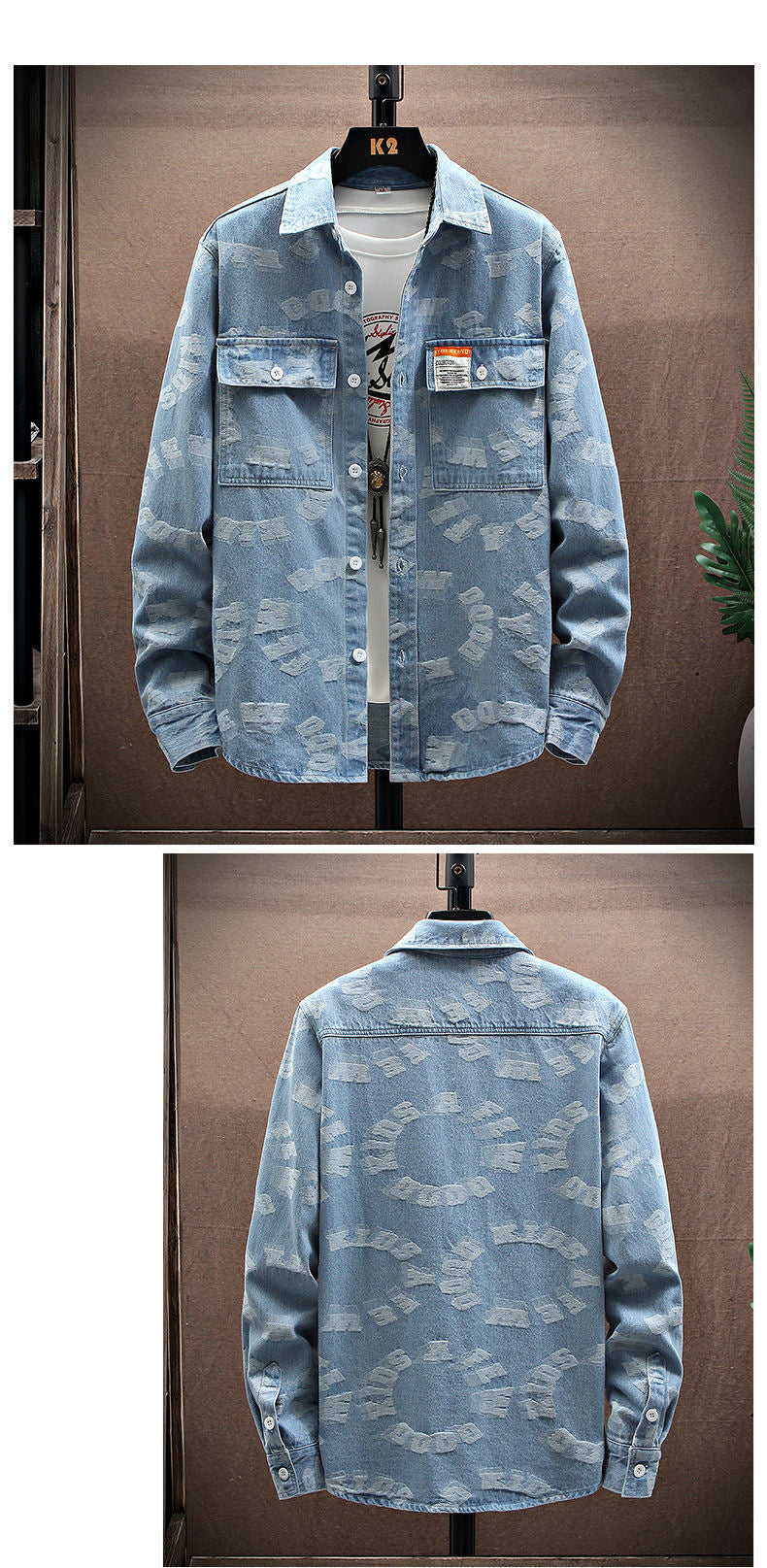 Casual Denim Overshirt Jacket
