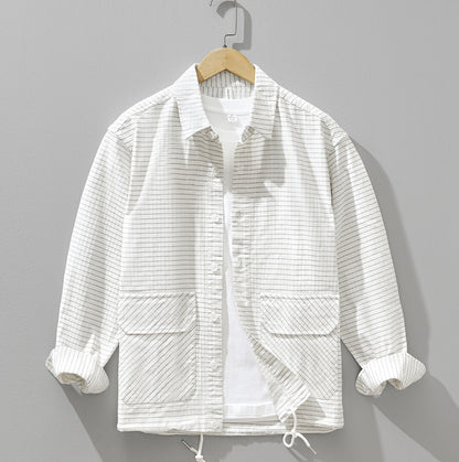 Slim-Fit Plaid Long-Sleeve Shirt