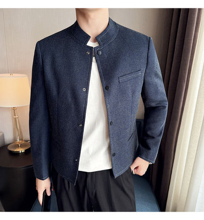 Stand-Collar Jacket