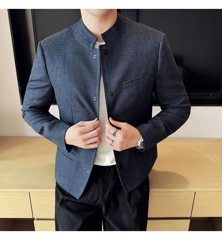 Stand-Collar Jacket