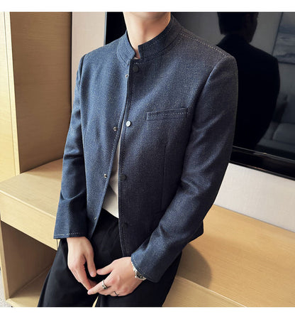 Stand-Collar Jacket
