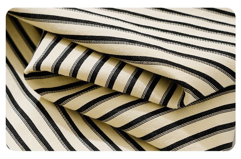 Striped Long-Sleeve Overshirt