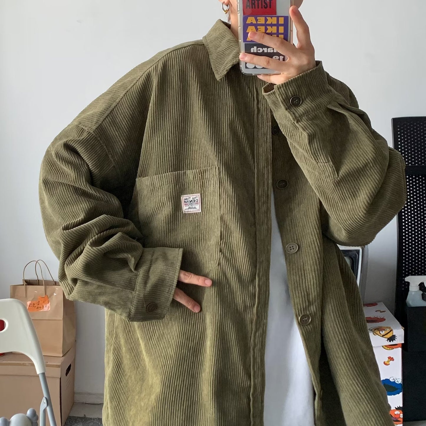 Corduroy Overshirt Jacket