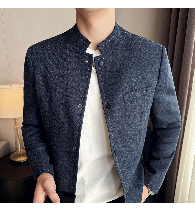 Stand-Collar Jacket