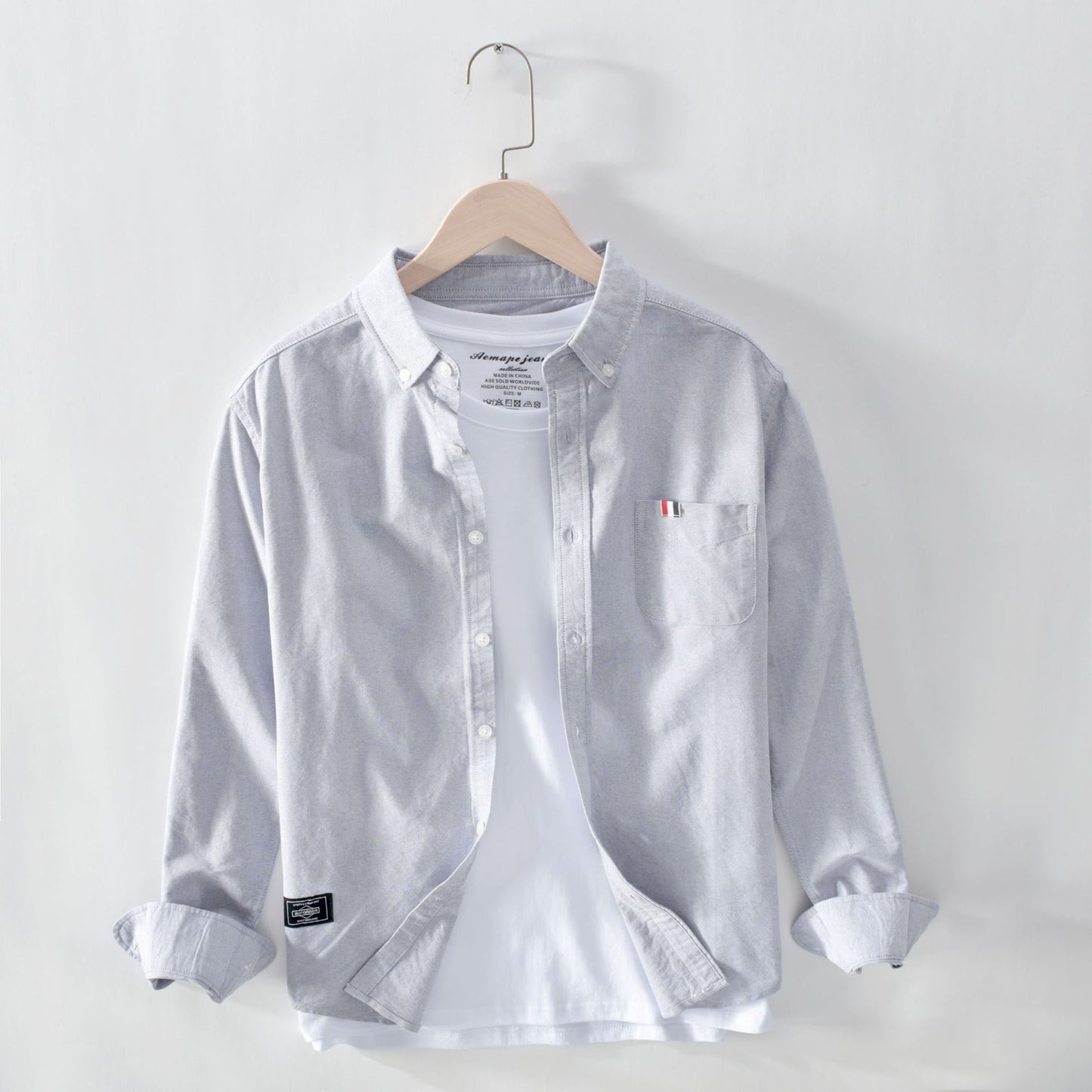 Oxford Solid-Color Cotton Shirt