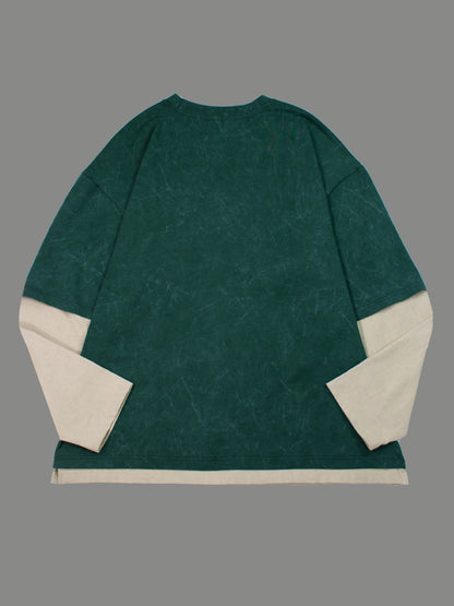 Panelled Knit Sweater
