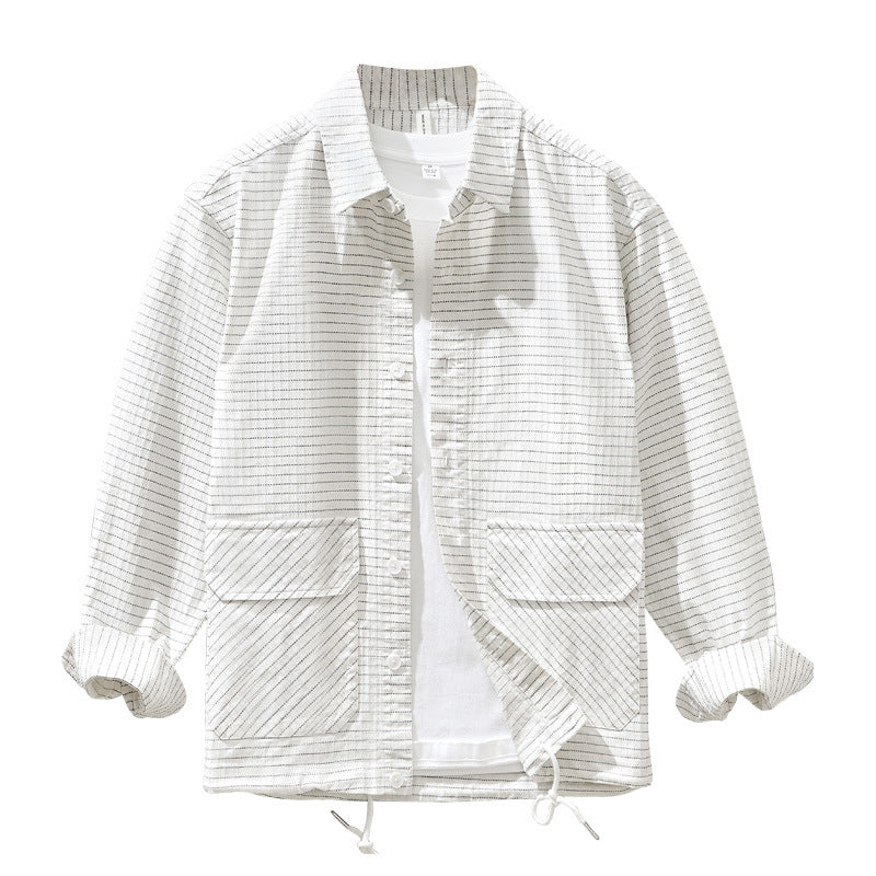 Slim-Fit Plaid Long-Sleeve Shirt
