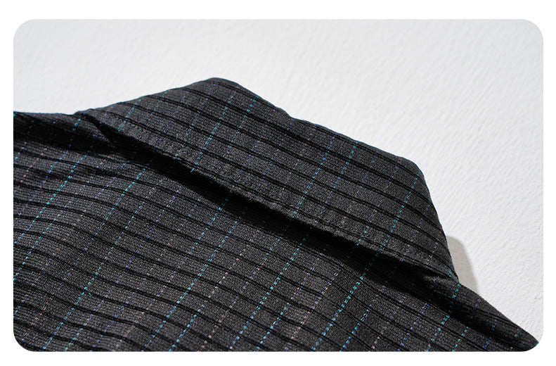 Slim-Fit Plaid Long-Sleeve Shirt