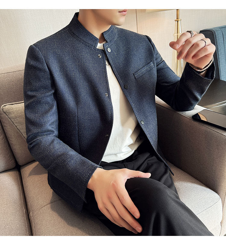 Stand-Collar Jacket