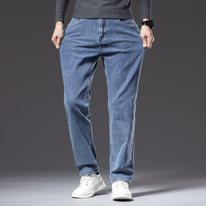 Stretch Straight-Fit Business Jeans