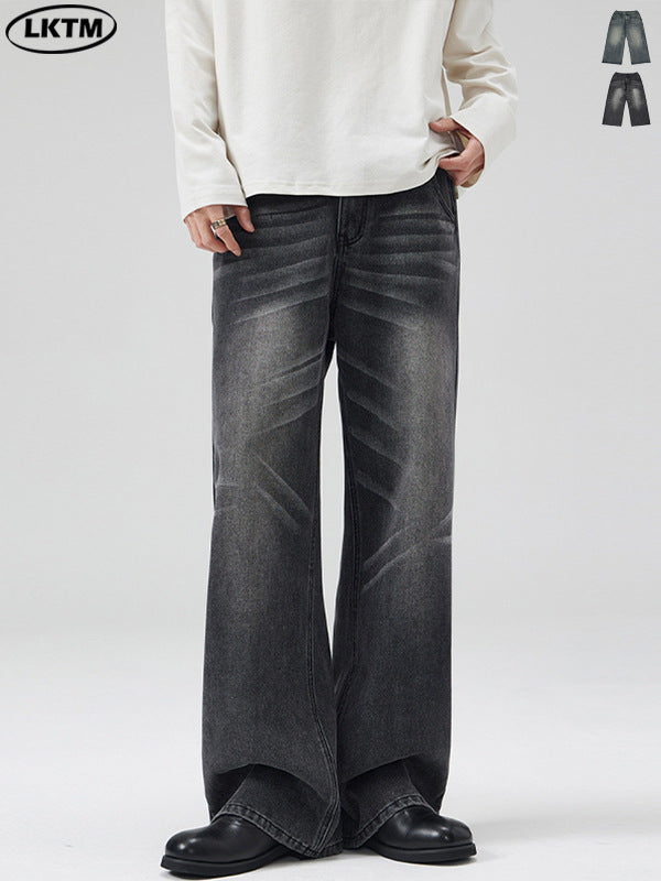 Relaxed A-Line Washed Jeans