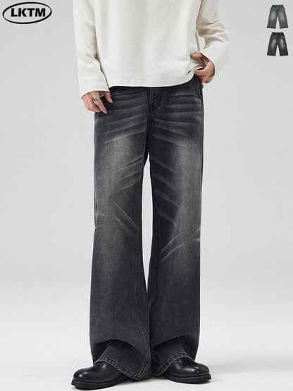 Relaxed A-Line Washed Jeans