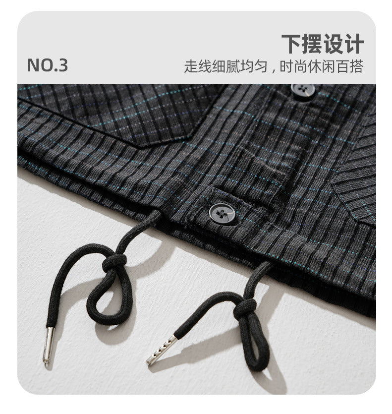 Slim-Fit Plaid Long-Sleeve Shirt