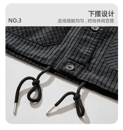 Slim-Fit Plaid Long-Sleeve Shirt