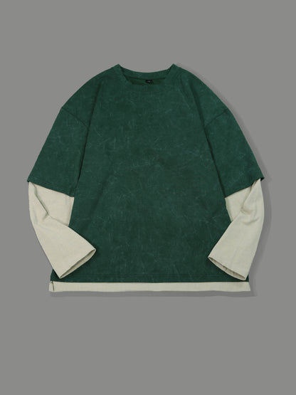Panelled Knit Sweater