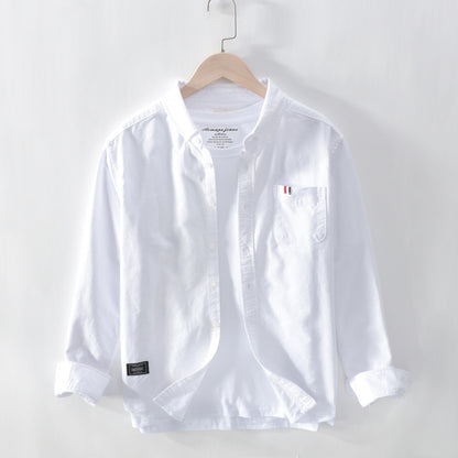 Oxford Solid-Color Cotton Shirt