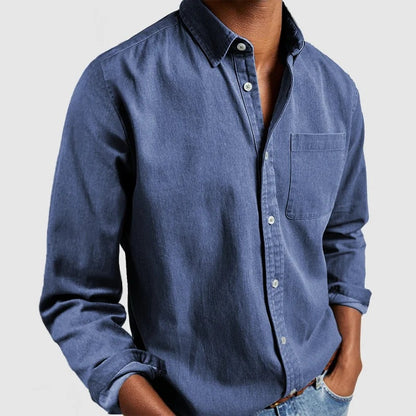 Classic Long-Sleeve Lapel Shirt
