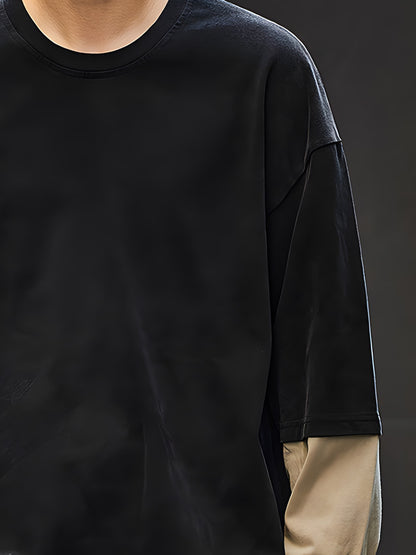 Panelled Knit Sweater