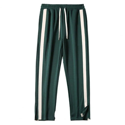 Striped Wide-Leg Sweatpants