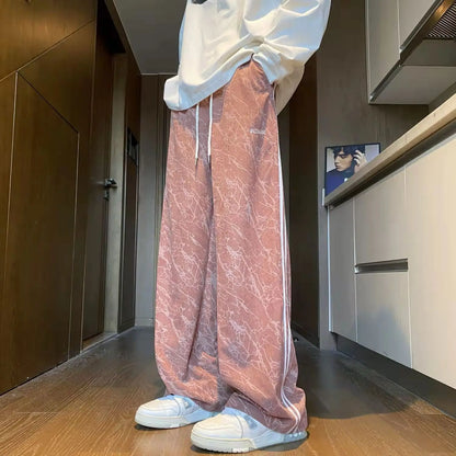 Striped Corduroy Straight Pants