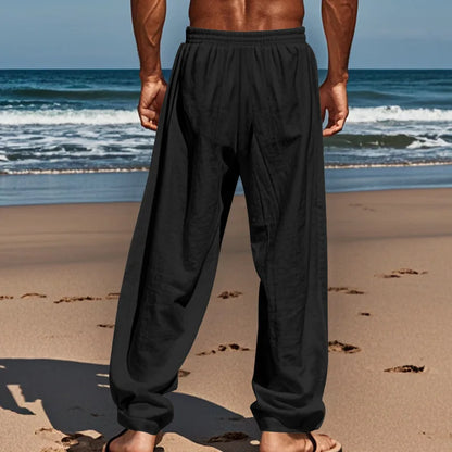 Drawstring Wide-Leg Yoga Trousers