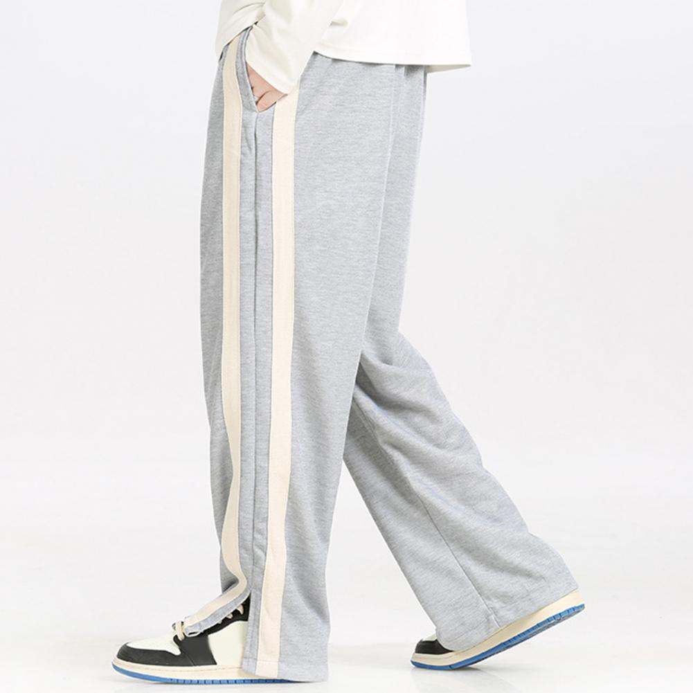 Striped Wide-Leg Sweatpants