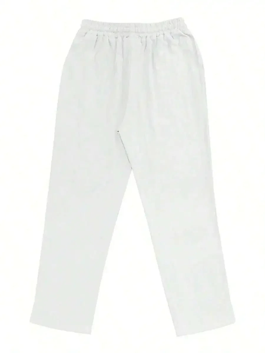 Breathable Wide-Leg Linen Pants