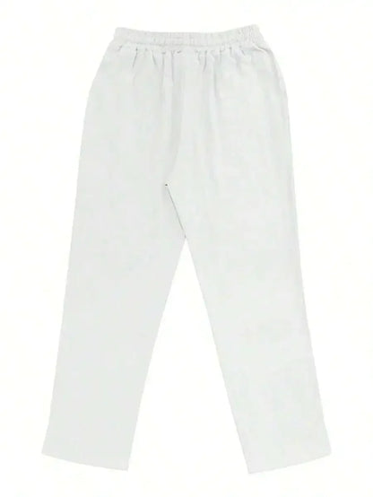 Breathable Wide-Leg Linen Pants
