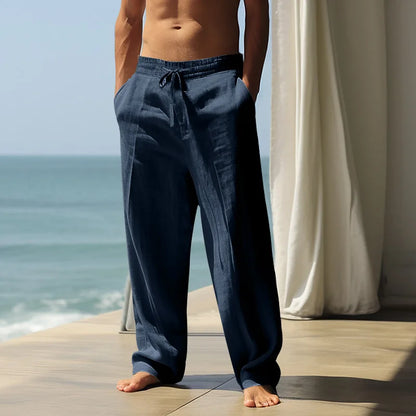 Drawstring Wide-Leg Yoga Trousers