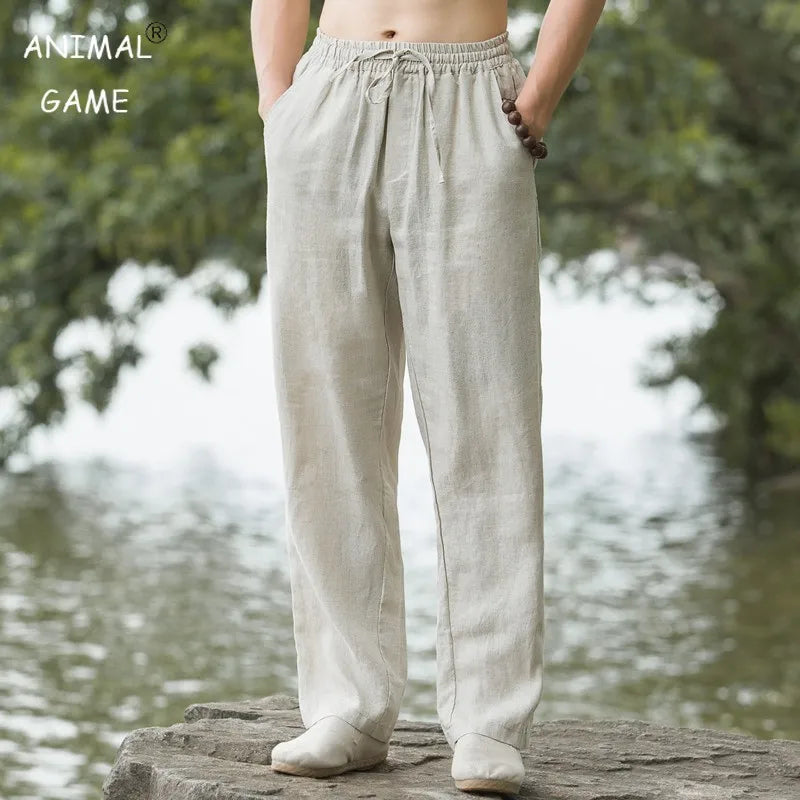 Lightweight Beach Linen Trousers