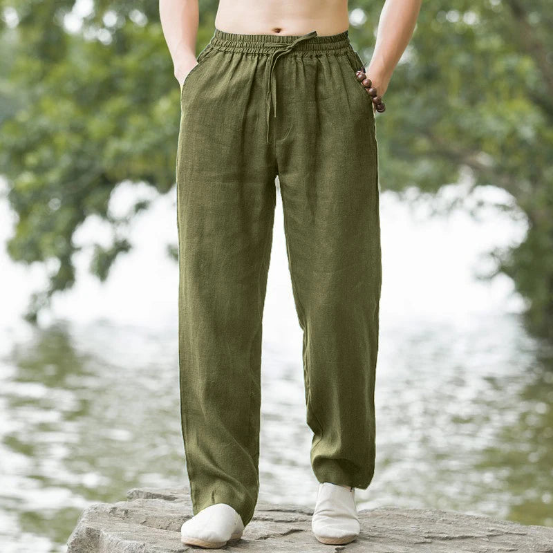 Lightweight Beach Linen Trousers
