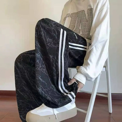 Striped Corduroy Straight Pants