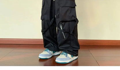 Retro Wide-Leg Work Pants