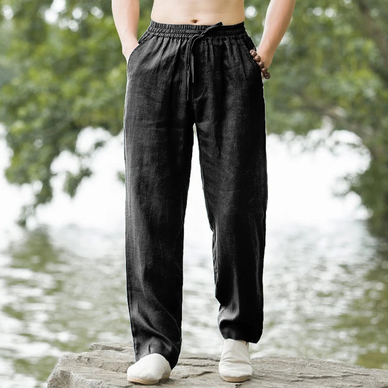 Lightweight Beach Linen Trousers