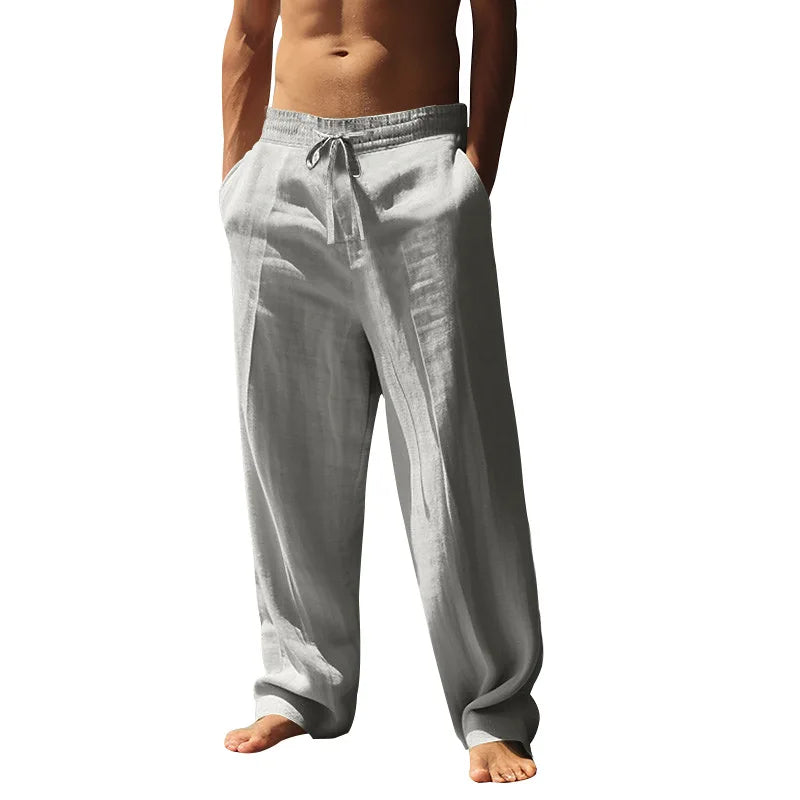 Drawstring Wide-Leg Yoga Trousers