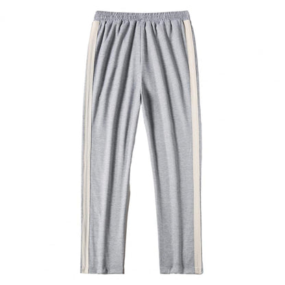 Striped Wide-Leg Sweatpants