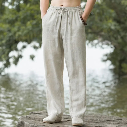 Lightweight Beach Linen Trousers