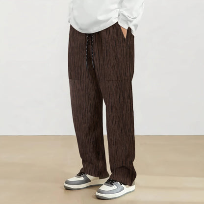 Corduroy Straight Wide-Leg Pants