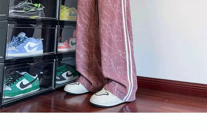 Striped Corduroy Straight Pants