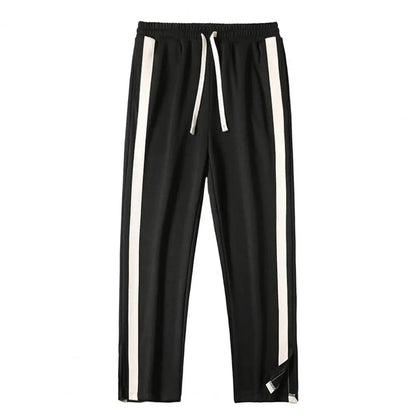 Striped Wide-Leg Sweatpants