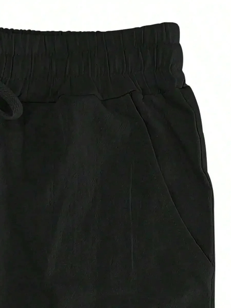 Breathable Wide-Leg Linen Pants