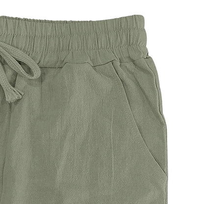 Drawstring Wide-Leg Yoga Trousers