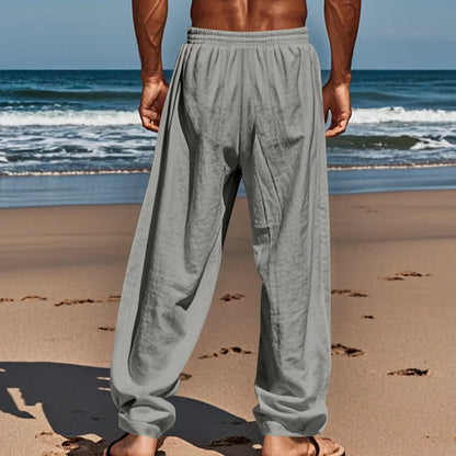 Drawstring Wide-Leg Yoga Trousers