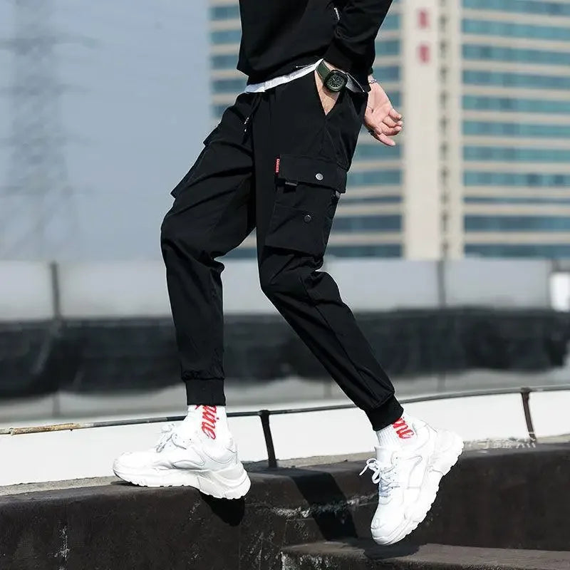 Multi-Pocket Lantern Jogger Pants