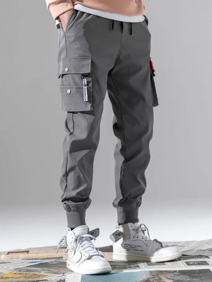 Multi-Pocket Lantern Jogger Pants