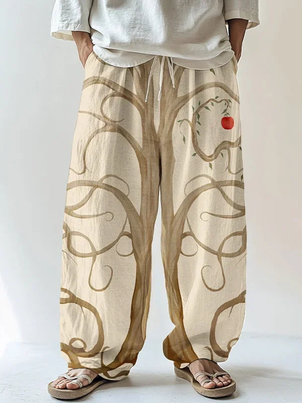 Fox Ink-Print Harajuku Sports Pants