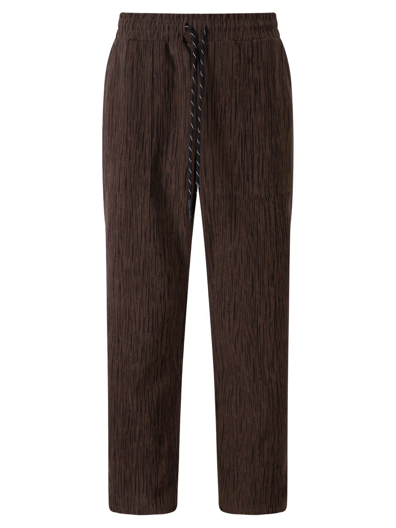 Corduroy Straight Wide-Leg Pants
