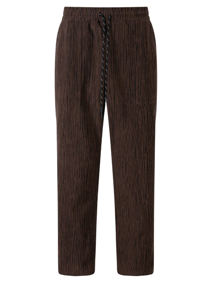 Corduroy Straight Wide-Leg Pants